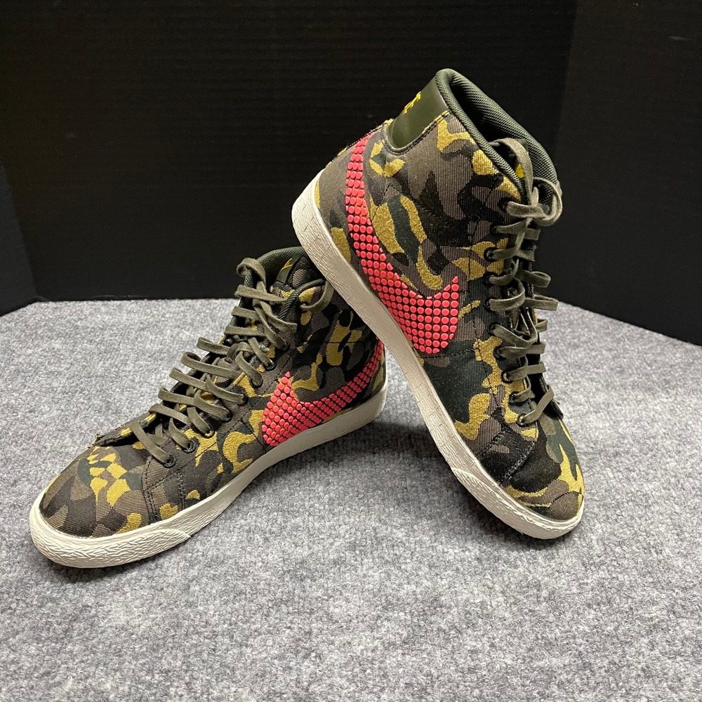 Nike Shoes Womens 10 Blazer Mid Premium Desert Camo Jacquard Pink Swoosh 807382